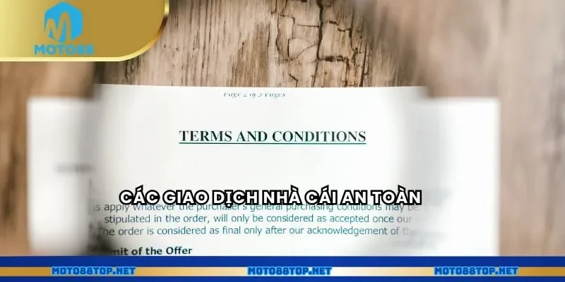 Các giao dịch nhà cái an toàn